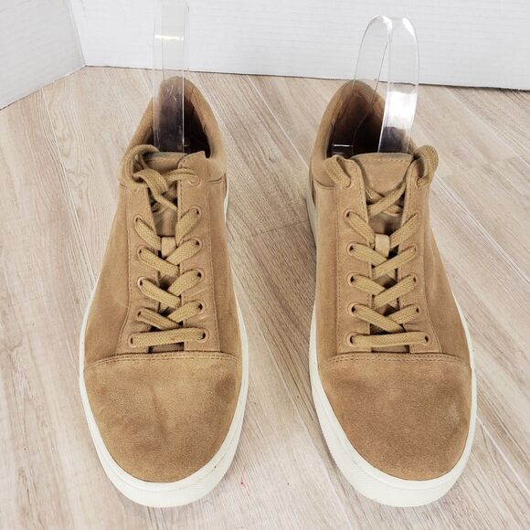 Vince Tan Suede Peyton Lace‑Up Sneakers Women’s Size 8 Minimalist Casual Shoe main image 5